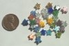 30 7mm Rainbow Mix Fiber Optic Stars